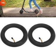 SHLY 2 Pcs Electric Scooter Inner Tube, Black 8 1/2 x2 Scooter Inner Tube, Durable 45 Degree Valve T
