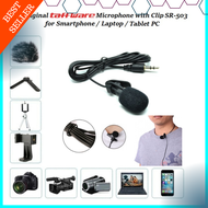 COD Taffware 3.5mm Microphone with Clip Smartphone Laptop Tablet - SR-503 / microphone wireless clip on vlog mini youtuber vlog bluetooth jepit hp / microphone karaoke suara jernih recording studio rekaman / mic murah terbaru promo geratis ongkir