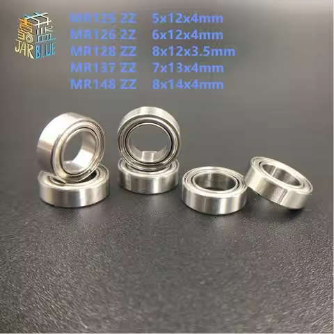 10pcs MR125 2Z MR126 2Z MR128 ZZ MR137 ZZ MR148 ZZ MINI bearing 5x12x4 6x12x4 8x12x3.5 7x13x4 8x14x4