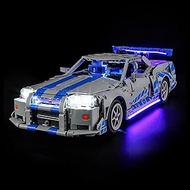 Mililier LED Light Kit for Lego 42210 2 Fast 2 Furious Nissan Skyline GT-R (R34) Car, Compatible wit