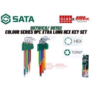 097101CH/ 09702CH COLOUR SERIES 9PC HEX/ TORX KEY SET ALLEN KEY QUALITY