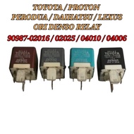 🇯🇵🇯🇵 Relay Denso 90987-02016 / 02025 / 04010 / 04006 Toyota Proton Perodua Lexus Daihatsu Multi-Use 