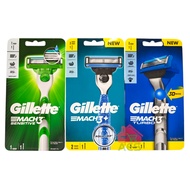 Gillette Mach 3/Mach 3+/Mach 3 Turbo 3D Razor (Handle + Cartridges)
