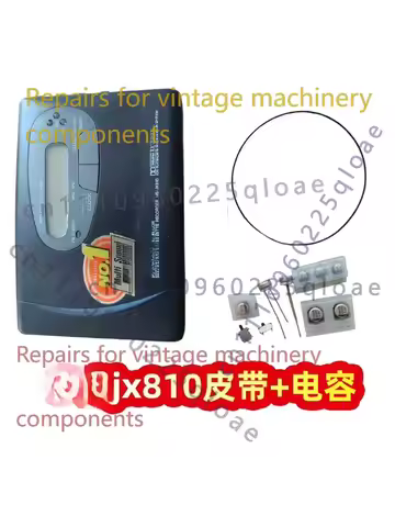 Drive Belt & Japanese Electrolytic Capacitor Recap Kit For Aiwa HS-JX810 Cassette Walkman Repair Rep