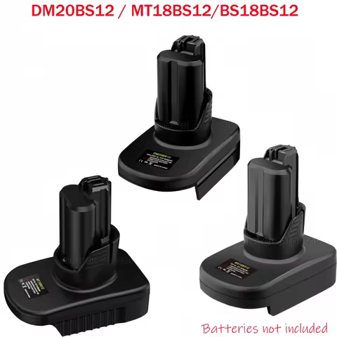 DM20BS12 Battery converter for Bosch/Makita/Milwaukee/DeWalt 18V 20V, can be converted to for Bosch 