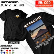 MT BROMO Front and Back T-Shirt - Climber T-Shirt - BROMO Mountain Shirt - Premium Quality Material 