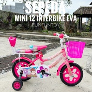 Sepeda anak perempuan mini 12 interbike ban eva