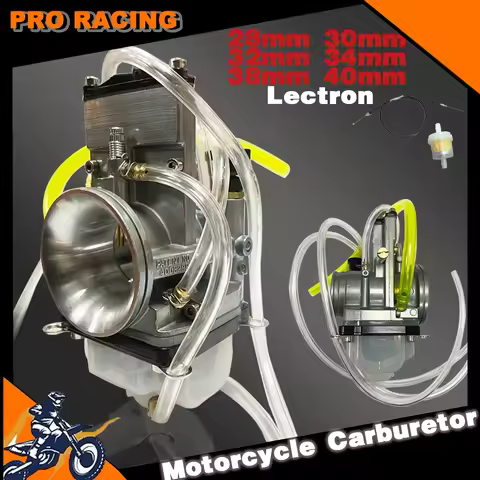 28 30 32 34 38 40mm Lectron High Velocity Adjustable Power Jet Carburetor with Cable For Yamaha YZ25