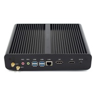 PARTAKER B16 Fanless Mini PC, Slim Desktop Computer, Intel i7 8550U/i7 8565U/i7 8559U 8th Gen. 4 Cor
