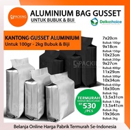 Cod Available Aluminum Bag Gusset Central Sealing Plastic Food Packaging Powder Seeds Snack Drink St