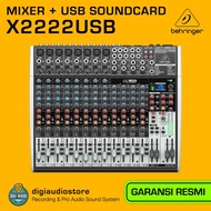 Audio Mixer 12 Channel Behringer X2222 USB Soundcard Recording &amp; Efek