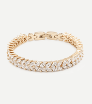 สร้อยข้อมือเพชร สีโรสโกลด์ (Rose Gold) Vayo Jewelry