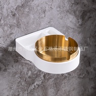 Q-6#【Ashtray】Wall-Mounted Ashtray Creative Punch-Free Hotel Smoking Area Guest Room Toilet Ashtray 6JSY