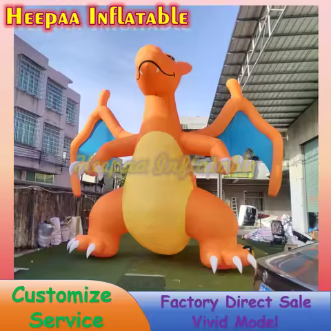 Giant Pokemon Charizard Monster Inflatable Cartoon Customized Outdoor Fly Dragon Inflatable Animal M