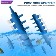 LOVETOUCH Aquarium Air Pump Hose Splitter with Adjustment Valve Fish Tank Oxygenn Pump Tube Splitter