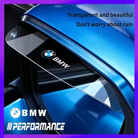 2Pcs Car Rear-View Mirror Rain Snow Sun Visor Shield Cover For BMW X1 X2 X3 X4 X5 X6 X7 IX3 E39 E46 