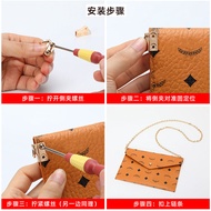 Jiasi MCM Clutch Bag with Adjustable Chain Strap