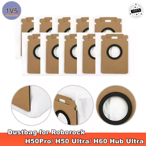 Dustbag for Roborock H50 Ultra H60 Hub Ultra Handheld Cordless Vacuum Cleaner 3L Capacity Dustbag St