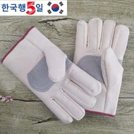 Canvas Gloves Wear-resistant Welder Maintenance Canvas Gloves Double Thickened Protective Labor Prot