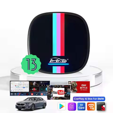 MMB CarPlay AI Box QCM6125 Android 13 OS for 2018-2025 BMW ID6 ID7 ID8 ID9 8GB+128GB YouTube&Netfilx