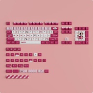 Meta 136pcs Lucky Bear Cartoon Keycaps PBT Keycaps Cherry Profile Mechanical Keyboard Keycaps for 61