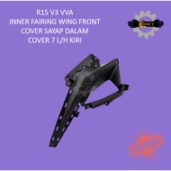 YAMAHA R15 V3 VVA FRONT COVER FAIRING WING LH KIRI COVER SAYAP DALAM BK6-F117V / RH KANAN BK6-F117W