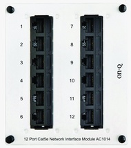 Legrand - OnQ 8 Port Cat 5e Network Interface Module, RJ45 Network Switch, High-Density Mini Patch P