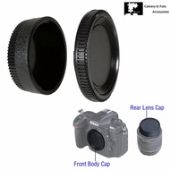 F Mount Camera Body & Rear Lens Cap For Nikon D3500 D3400 D3300 D5600 D5500 D5300 D7500 D780 D750 D8
