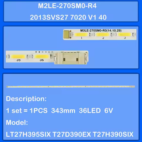 LED Backlight strip For LT27H395SIX T27D390EX T27H390SIX LT27D590EX S27E360H LS27E390HS LT27H390SIX 