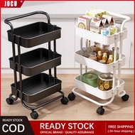 All Metal Trolley Cart Organizer Shelf with Wheel kitchen Storage Rack Bathroom Utility Trolley Cart
