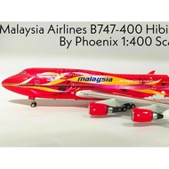 Malaysia Airlines B747-400 Hibiscus 9M-MPD By Phoenix 1:400 Scale