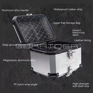 NottyBoy Heavy Duty Aluminum Top Box 28L 36L Premium Design Solid Steel Universal Base Plate Motorcy