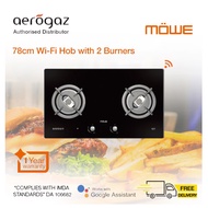 AEROGAZ/MÖWE Built In Smart / Wifi Cooker Hob – 78cm ( 2 Burners) MW270G