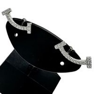 蒂芬妮 (TIFFANY & Co.) Tiffany T Smile迷你鑽石耳環，1.6克，18K白金，女士款 [二手]