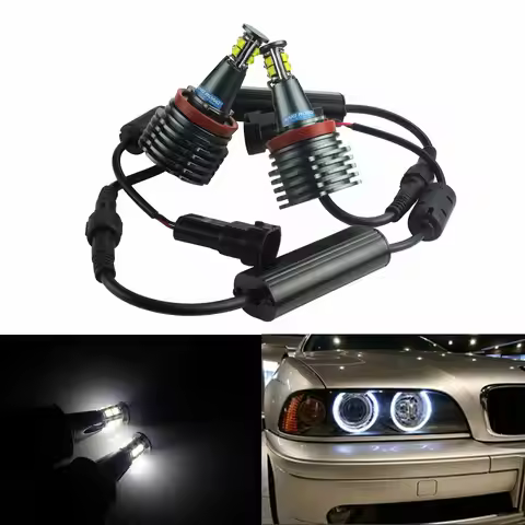 2x BMW Angel Eyes H8 40W LED Marker Headlight Lamps Bulb X1 X5 X6 Z4 F01 E60 E92