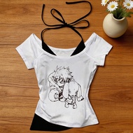Gachiakuta crop top girl streetwear gyaru alternative  shirt gyaru graphic cutecore