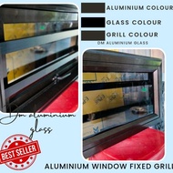 100% Aluminium Casement Window Fixed Grill Frame Aluminium Tingkap Grill Aluminium