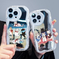 Casing HP For Realme C21Y Realme C25Y Case Casing Silicone Casing Casing Snow Cat Drop Mirror HP Sof