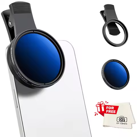 K&F Concept 52mm Phone ND Filter CPL Filter 1/4 Black Diffusion ND2 to ND400 Clip-on Variable ND for