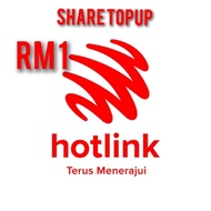 Hotlink Maxis  Share Topup Top-Up  RM1 / RM2