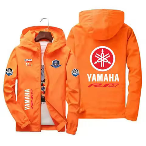 Yamaha motorcycle racing men's outdoor jacket, casual jacket for both men and women, windproof top, 