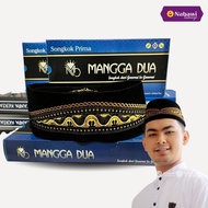 Peci Songkok Kopiah Embroidered Mango Two Height 9 Adults Children No. 5-9 Black - Nabawi Sidoarjo