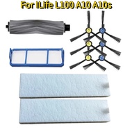 HEPA Filters Roller Main Brush Cover Side Brush Mop Cloth Rags For Ilife L100 A10 A10s Robotic Vacuu