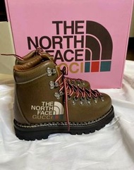 Gucci X North Face Brown Leather Unisex Hiking Boots Brand New size 9.5