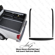 Nissan Navara 2019-2022 Bed Rail Caps / Rail Guard / Rail Liner (Black)