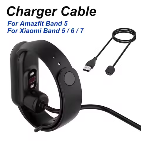 For Xiaomi Mi Band 5 6 7 Charger, Amazfit Band 5, USB Magnetic Charging Cable Replacement Charge 1.6