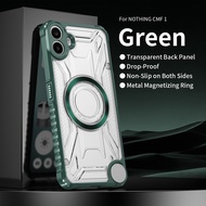 Clear Heavy Duty Hard Back Cover for Nothing CMF Phone 1 Magnetic Rugger Armor Hard Case for  Nothin