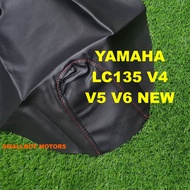 YAMAHA LC135 V4 V5 V6 NEW SEAT COVER A BLACK RED PIN SARUNG CUSHION KAIN KUSYEN CUSION SEAT PIN SET 