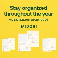 MIDORI MD Diary 2026 – A5 Planner with Transparent Cover, Starts Dec 2025