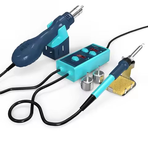 Bakon BK858E 2 in 1 Hot Air Station EU/US/BR Can Work Separately Portable Mini Desoldering Station f